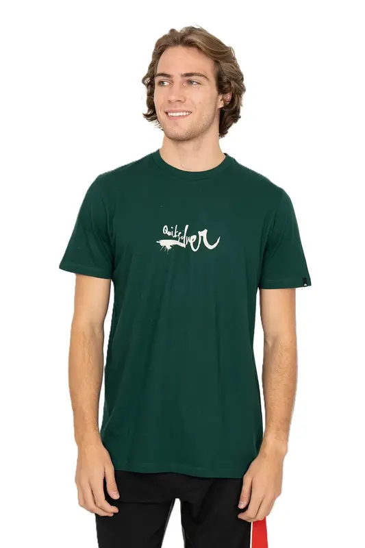 CAMISETA QUIKSILVER IMPAIRED LOGO DNA VERMELHO