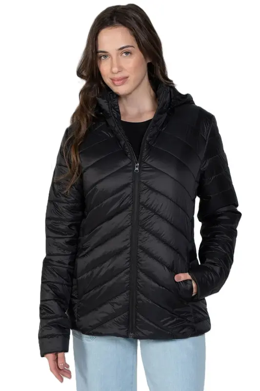 JAQUETA ROXY COASTEL ROAD HOODED PRETO