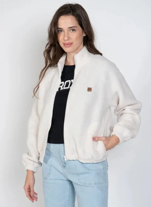 MOLETOM ROXY ABER CASTLE ON THE HILL OFF WHITE