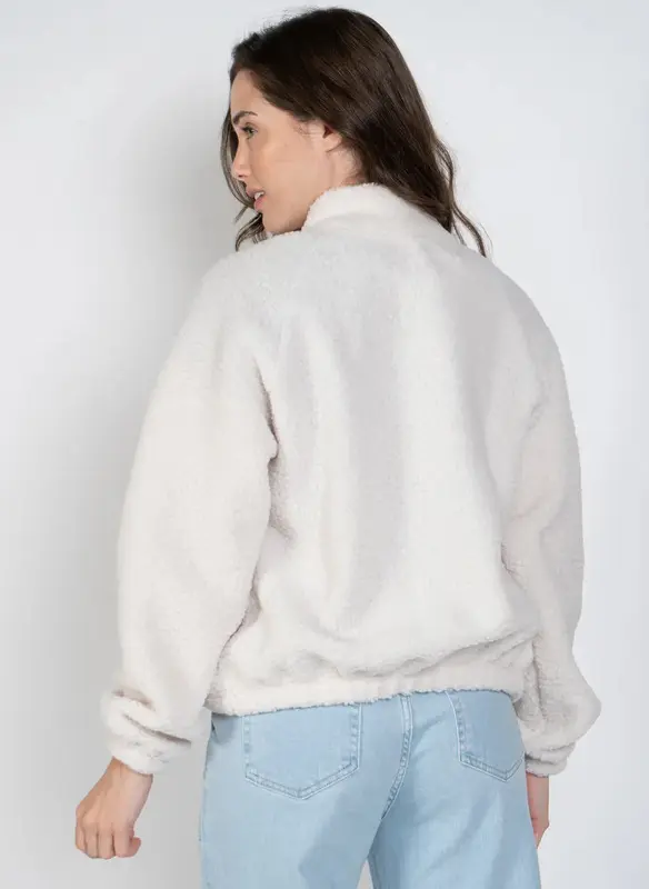 MOLETOM ROXY ABER CASTLE ON THE HILL OFF WHITE