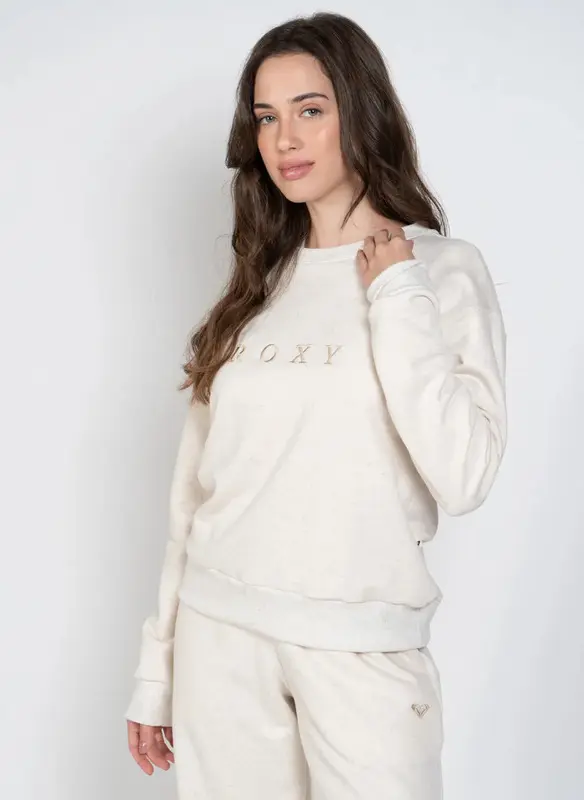 MOLETOM ROXY CARE IN MORNING SUNSHINE OFF WHITE