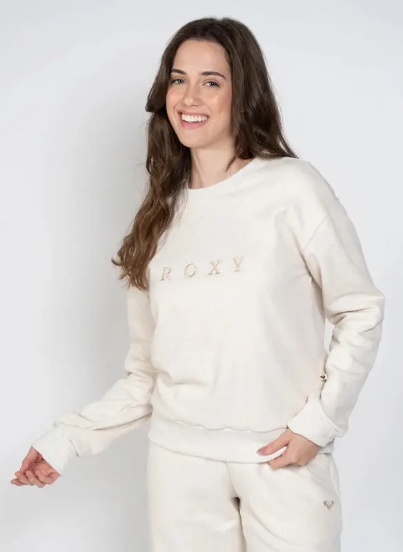 MOLETOM ROXY CARE IN MORNING SUNSHINE OFF WHITE