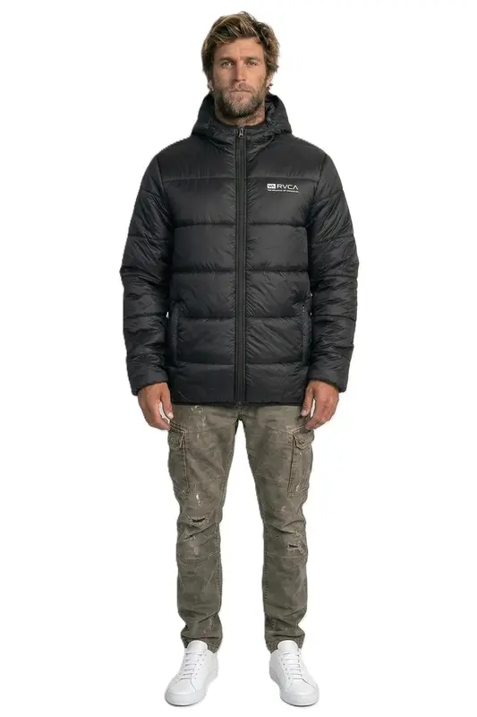 JAQUETA RVCA PUFFER PRETO
