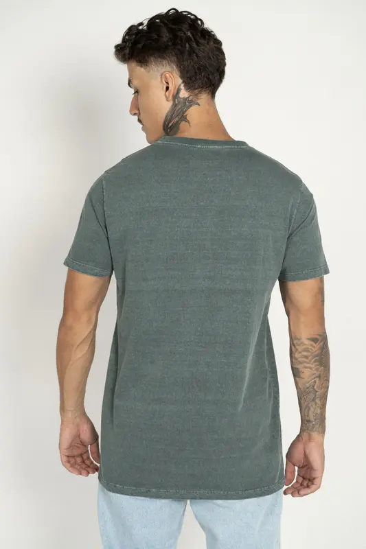 CAMISETA RVCA M/C BIG RVA STONE VERDE ESCURO