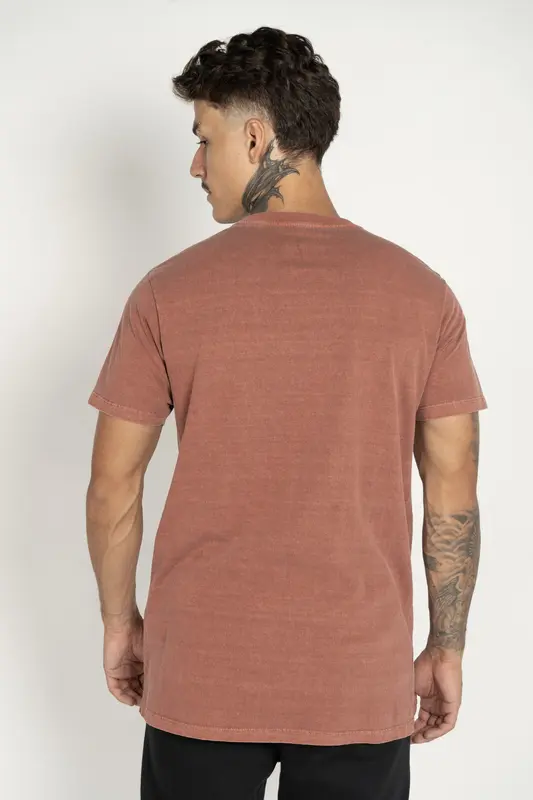 CAMISETA RVCA M/C BIG RVA STONE VINHO