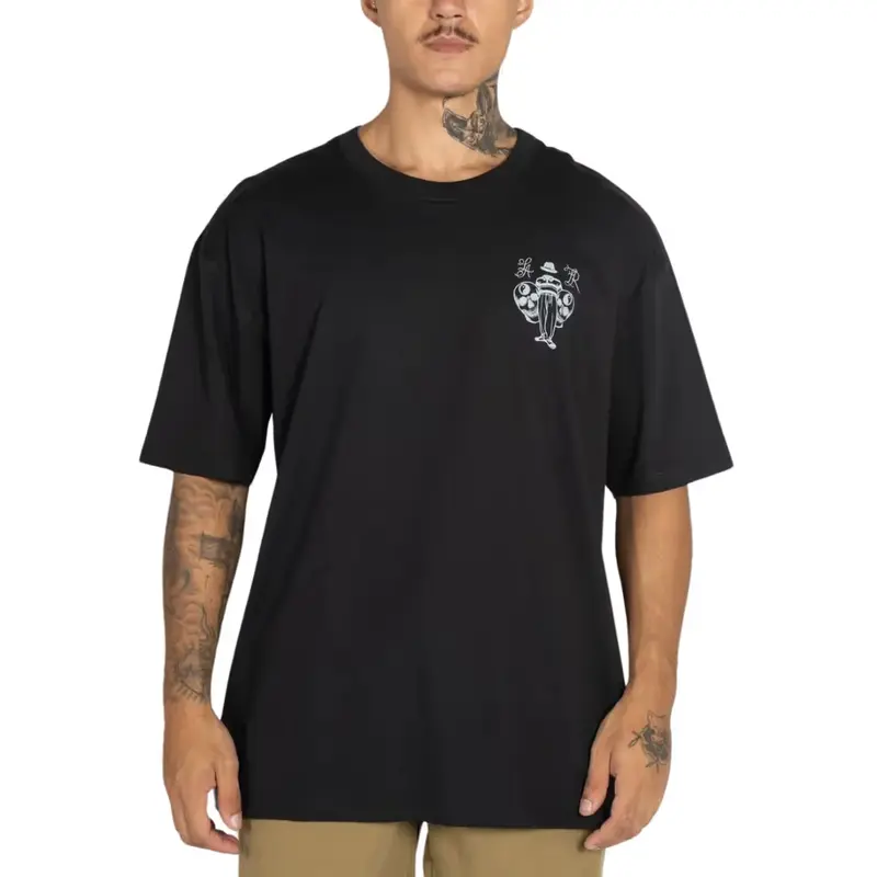 CAMISETA RVCA MANGA CURTA INVISIBLE MEN PRETO
