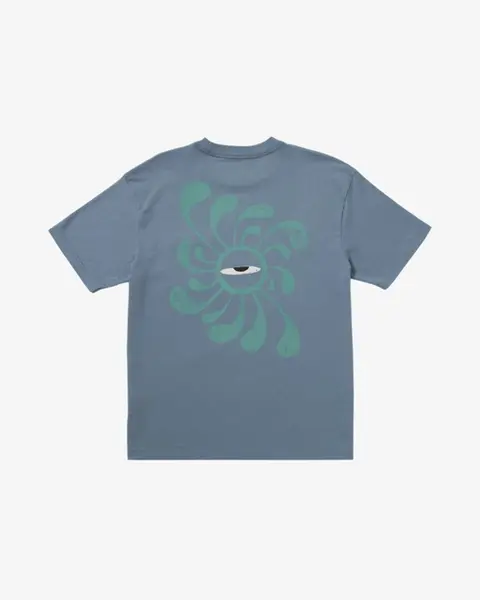 CAMISETA RVCA M/C LA EYE SWIRL AZUL ESCURO
