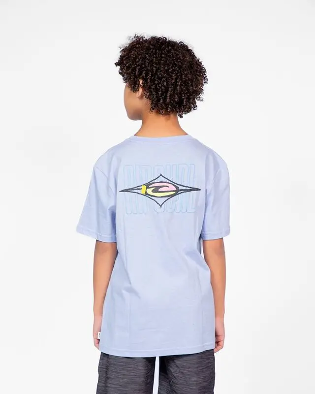 CAMISETA RIP CURL RAW ENERGY MAXXED JUV 419-ICED BLUE