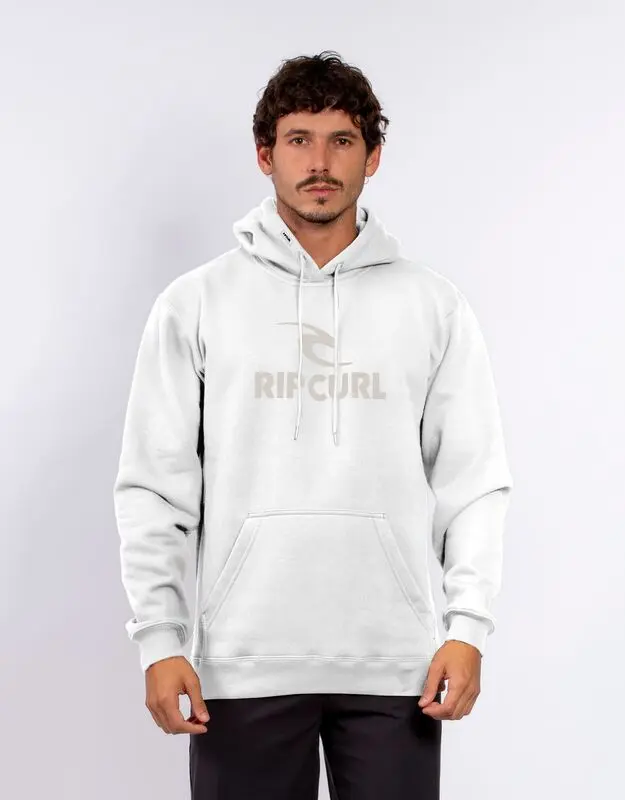 MOLETOM RIP CURL PUFF ICON LOGO 1000-WHITE