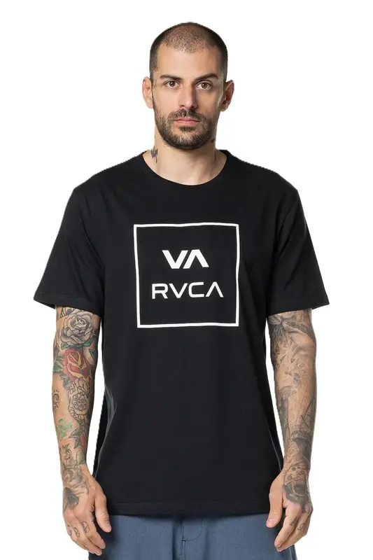 CAMISETA RVCA VA ALL THE WAY PRETO