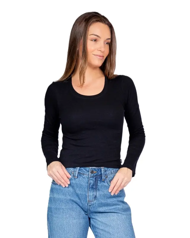 CAMISETA RIP CURL CLASSIC SURF RIB 90-BLACK