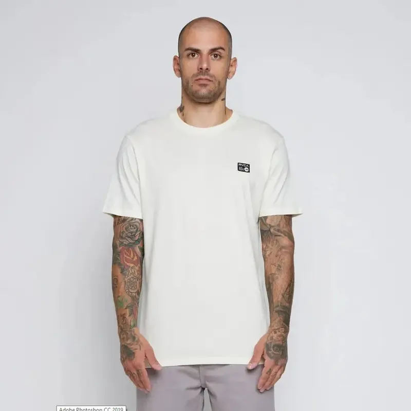 CAMISETA RVCA ANP LABEL BRANCO