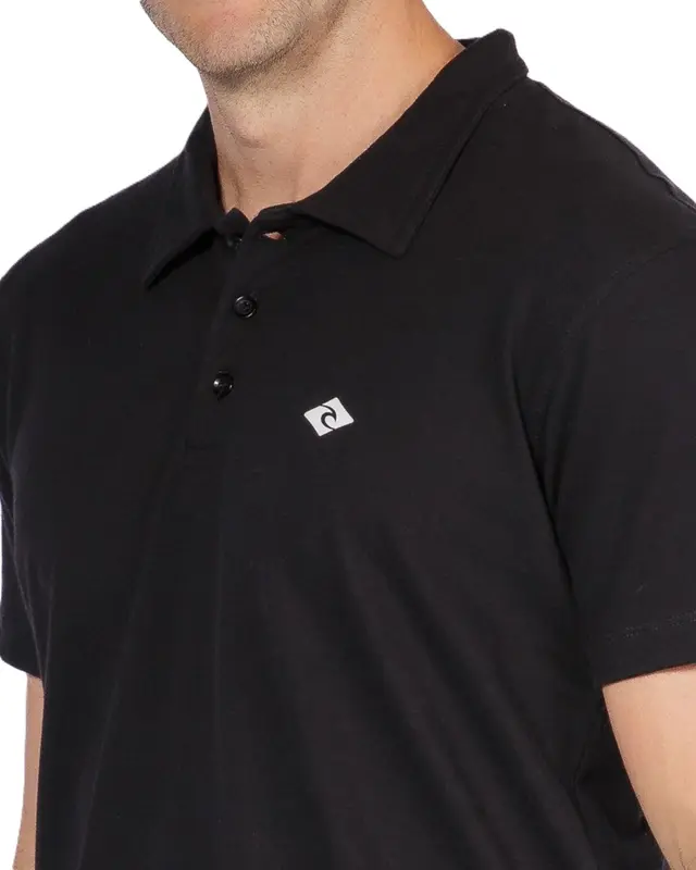 POLO RIP CURL BRAND ICON 90-BLACK