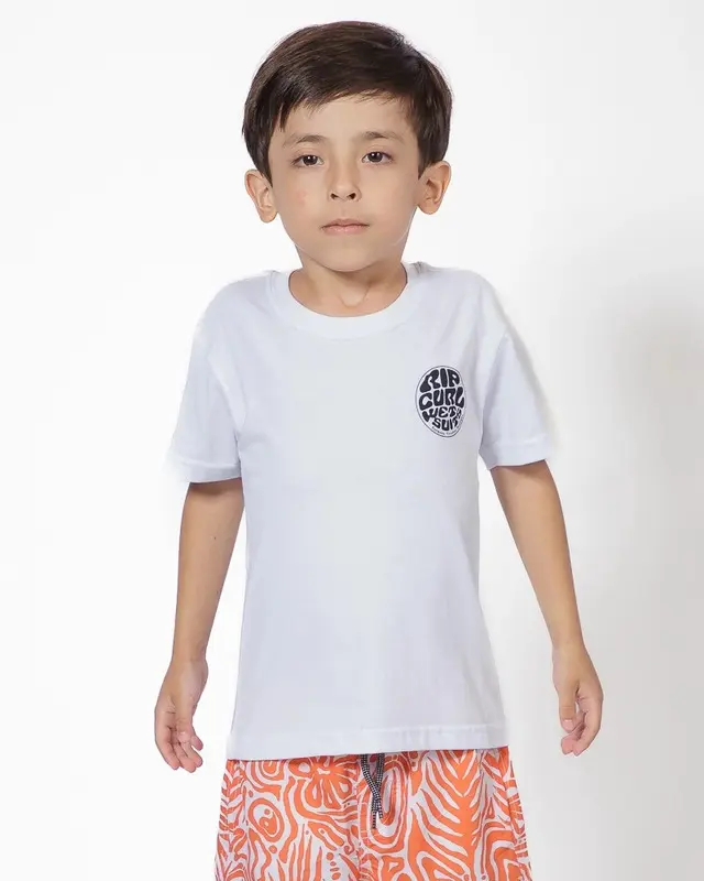 CAMISETA RIP CURL WETTIE SUIT ICON INFANTIL 1000-WHITE