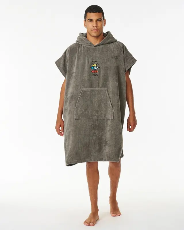 TOALHA RIP CURL LOGO HOODED 80-GREY