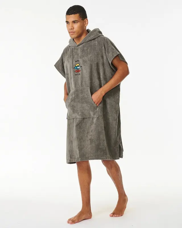 TOALHA RIP CURL LOGO HOODED 80-GREY