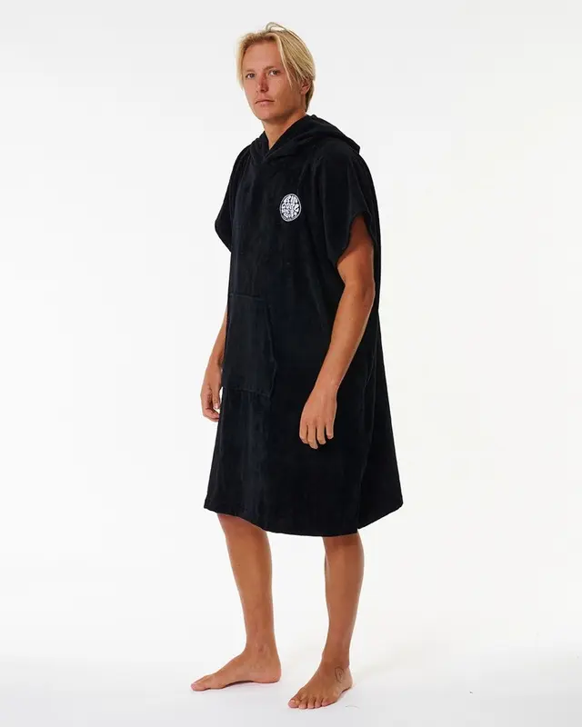 TOALHA RIP CURL LOGO HOODED 90-BLACK