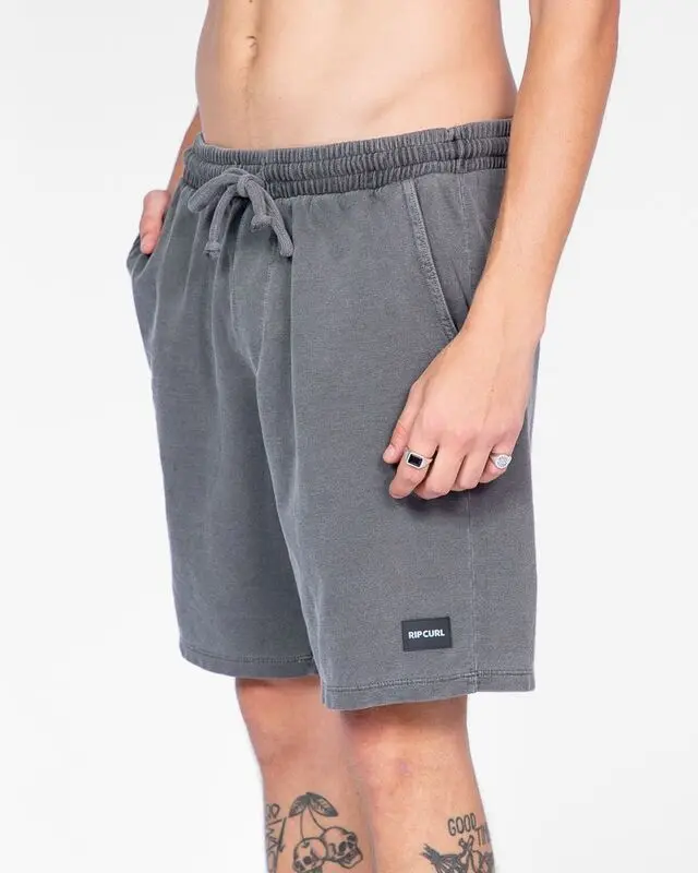 BERMUDA RIP CURL STONED ICON TRACKSHORT 90-BLACK
