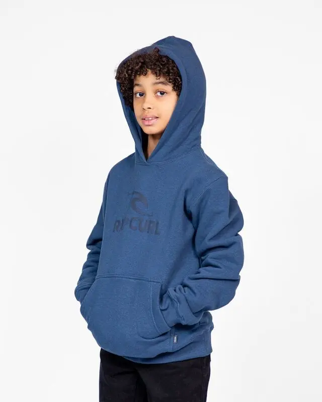 MOLETOM RIP CURL PUFF ICON LOGO JUV A441-WASHED NAVY