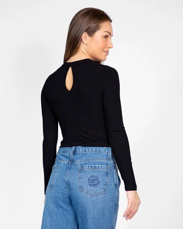 BLUSA RIP CURL CALA VADELLA CROPPED 90-BLACK