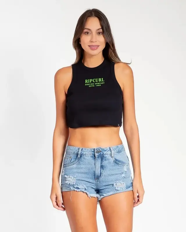 REGATA RIP CURL SURF STAPLE CROP BLACK