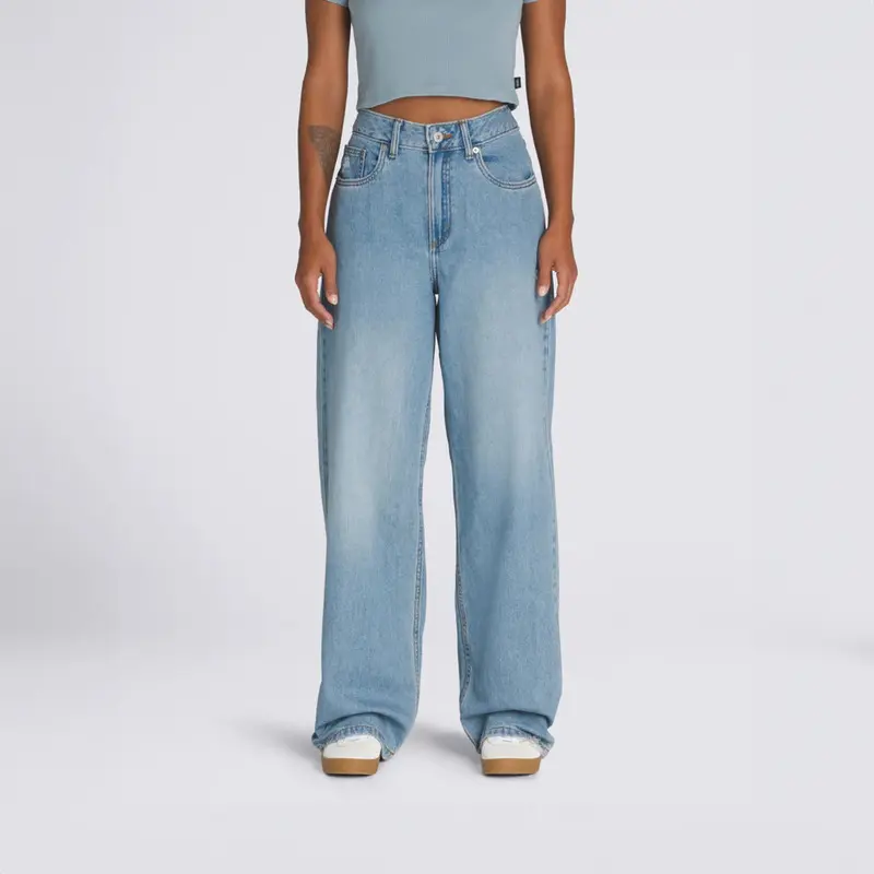 CALÇA VANS SIRELLE DISTRESSED PUDDLE STONE WASH BLUE