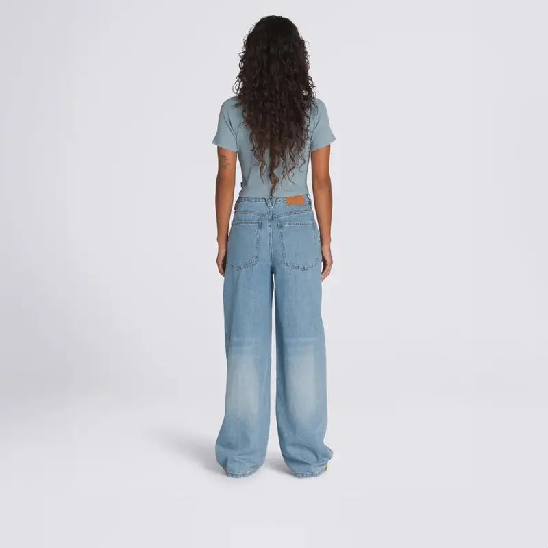 CALÇA VANS SIRELLE DISTRESSED PUDDLE STONE WASH BLUE