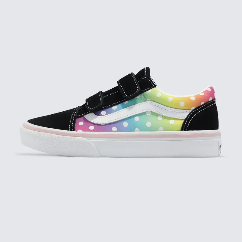 TENIS VANS UY OLD SKOOL V GLOW RAINBOW BLACK/MULTI