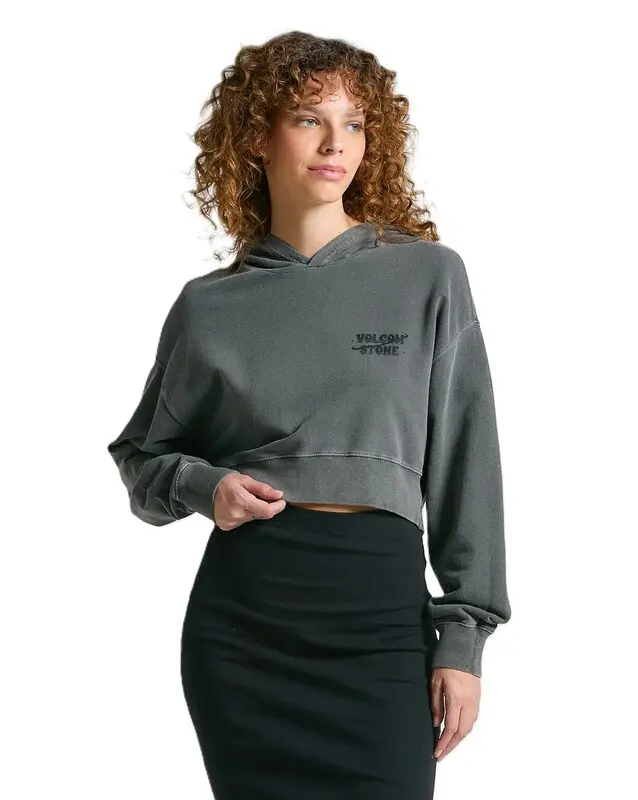 MOLETOM VOLCOM CANGURU GOOD IN HOUR PRETO