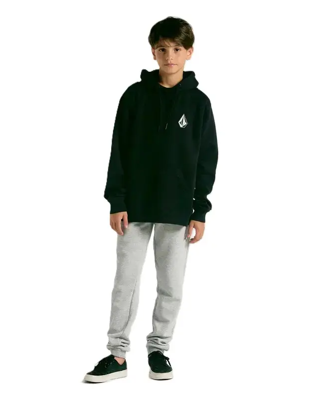 MOLETOM VOLCOM ICONIC STONE JUVENIL PRETO