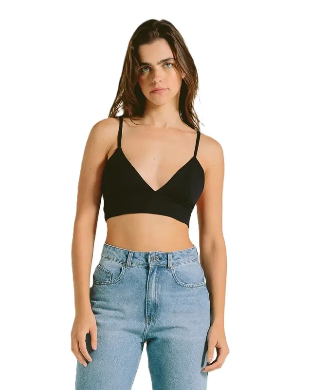 TOP VOLCOM SINGLE STONE PRETO