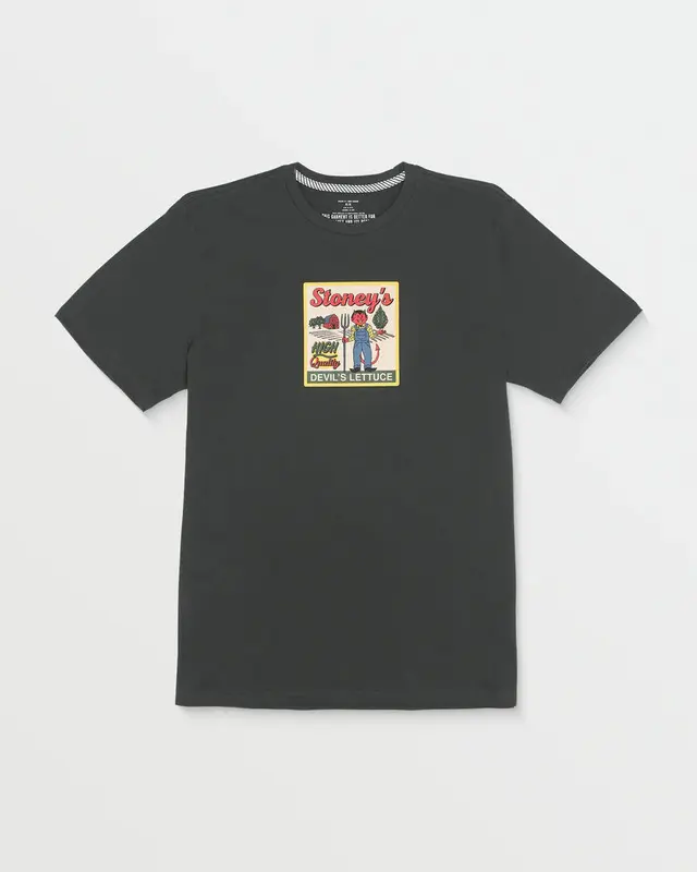 CAMISETA ESPECIAL VOLCOM DEVILS LETTUCE PRETO