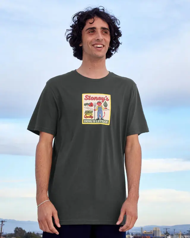 CAMISETA ESPECIAL VOLCOM DEVILS LETTUCE PRETO