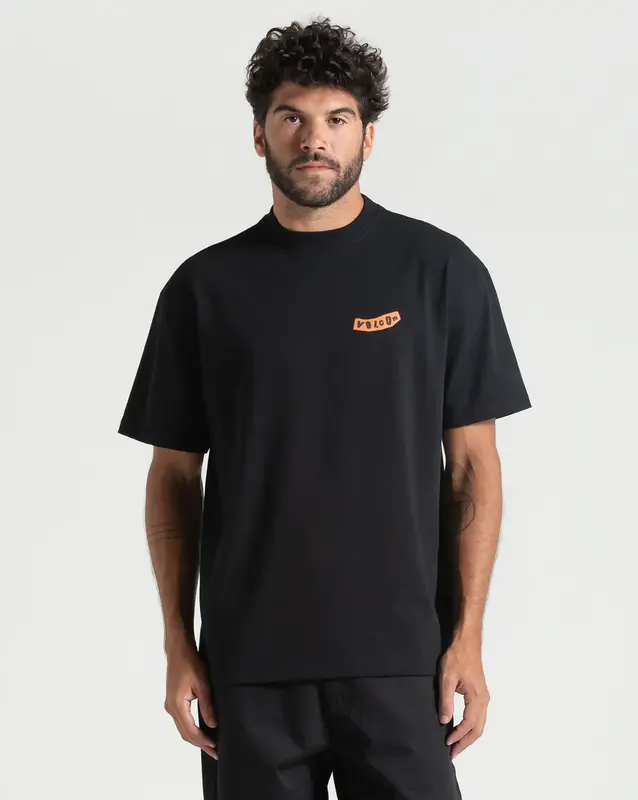 CAMISETA VOLCOM COMFORT PISTOL STONE PRETO