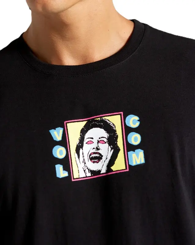 CAMISETA VOLCOM MIND CONTROL PRETO