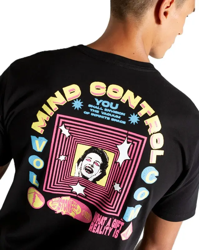 CAMISETA VOLCOM MIND CONTROL PRETO