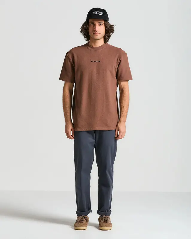 CAMISETA VOLCOM SIGNATURE MARROM