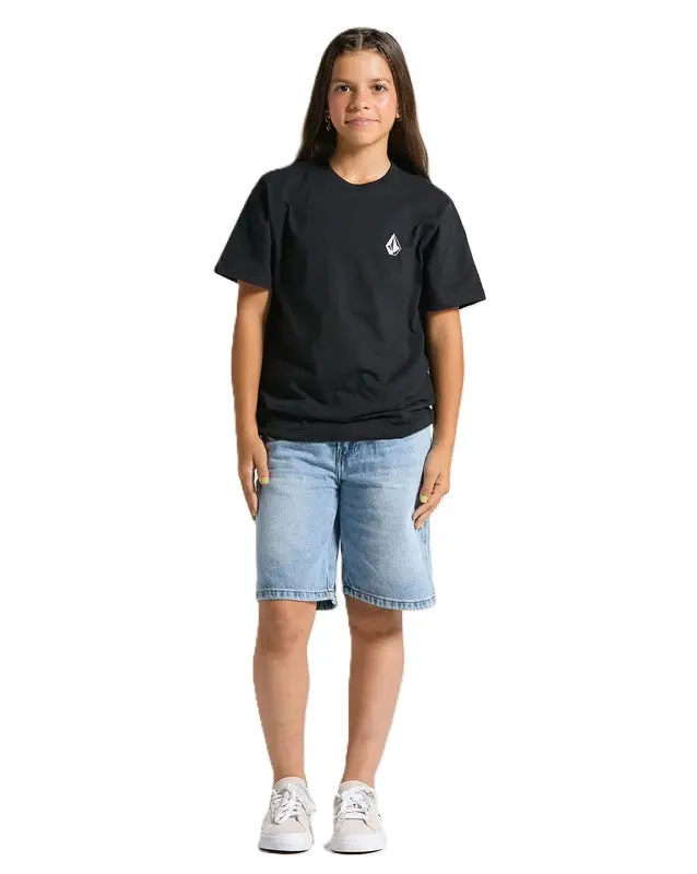 CAMISETA VOLCOM ICONIC JUVENIL PRETO
