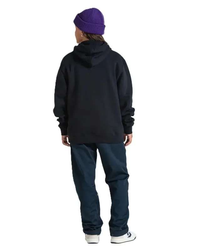 MOLETOM VOLCOM CANGURU SIGNATURE JUVENIL PRETO