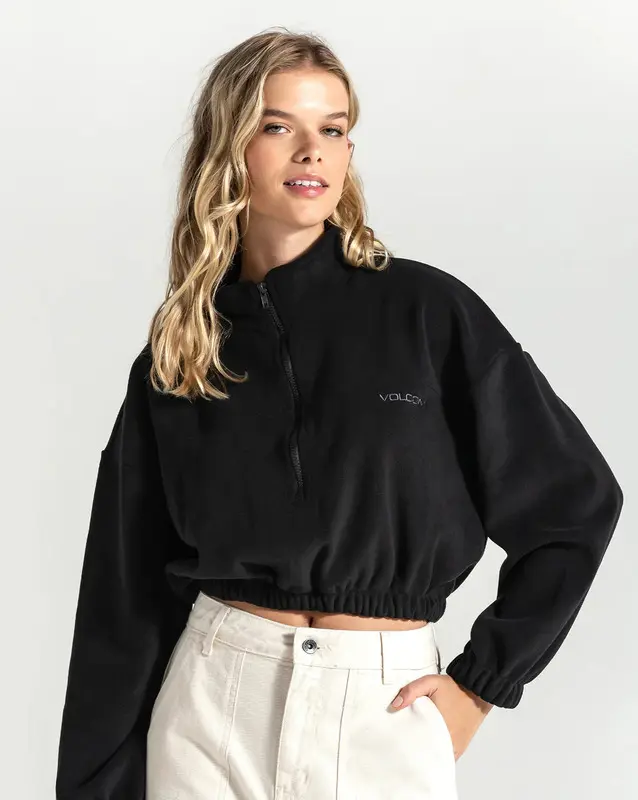 MOLETOM VOLCOM SOFT PRETO