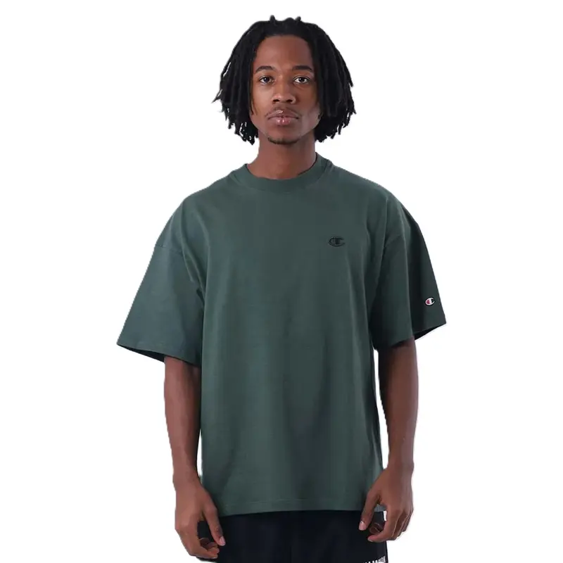 CAMISETA CHAMPION OVERSIZED C LOGO GROUND GREEN