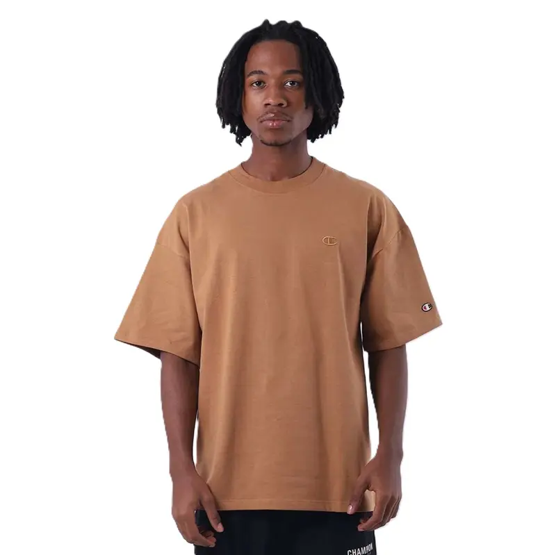 CAMISETA CHAMPION OVERSIZED C LOGO BRIEFLY BROWN