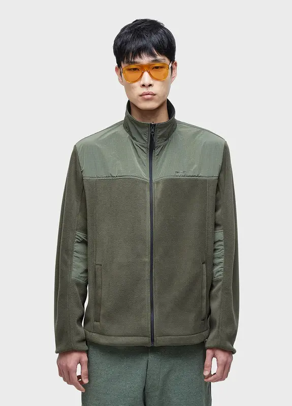 AGASALHO OSKLEN DOUBLE FACE FLEECE ITM FOREST/PRETO
