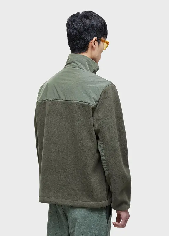 AGASALHO OSKLEN DOUBLE FACE FLEECE ITM FOREST/PRETO