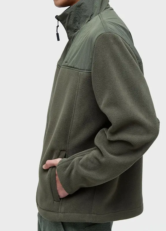 AGASALHO OSKLEN DOUBLE FACE FLEECE ITM FOREST/PRETO