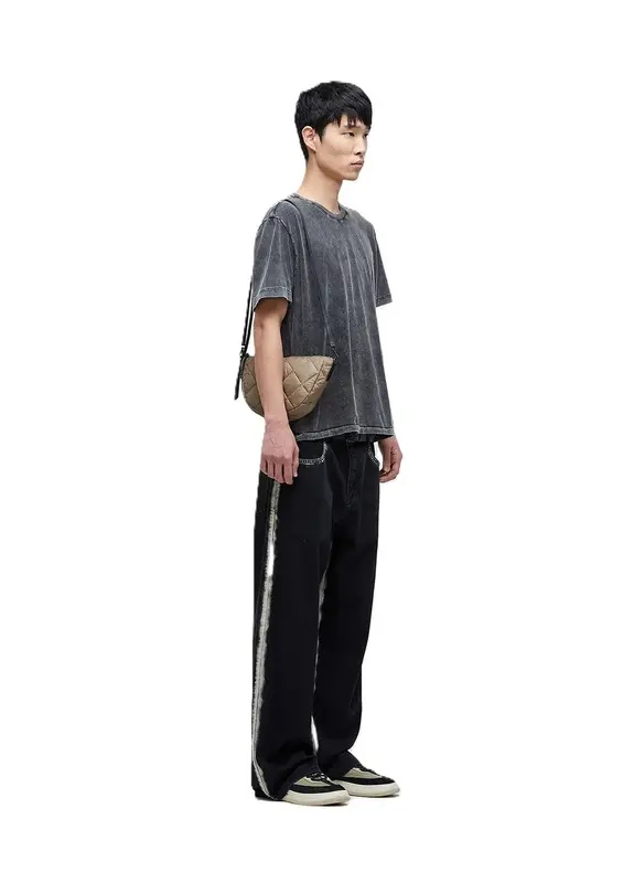 CAMISETA OSKLEN REGULAR DESTROYED PRETO
