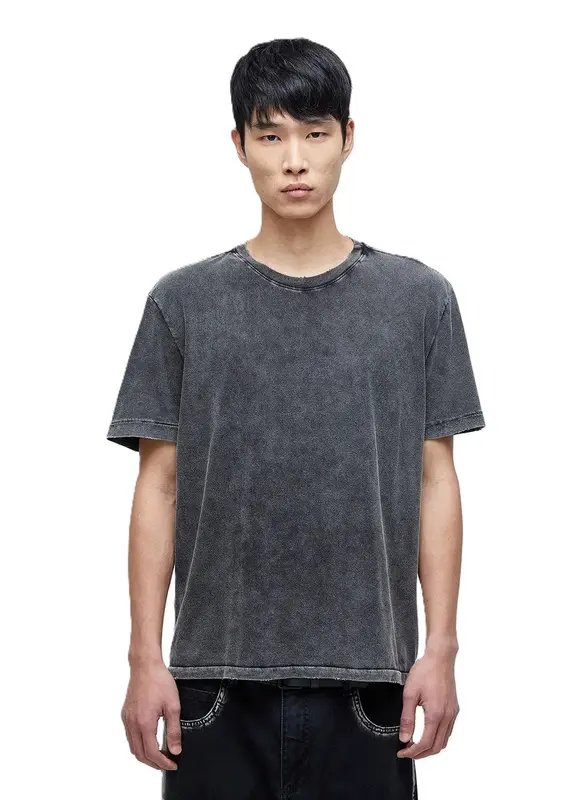 CAMISETA OSKLEN REGULAR DESTROYED PRETO