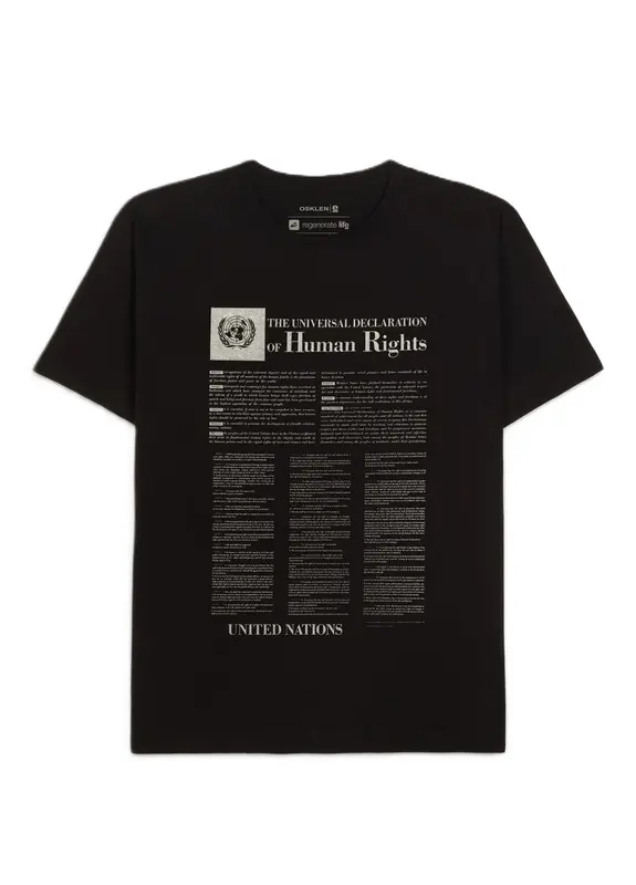 CAMISETA OSKLEN VINTAGE HUMAN RIGHTS PRETO