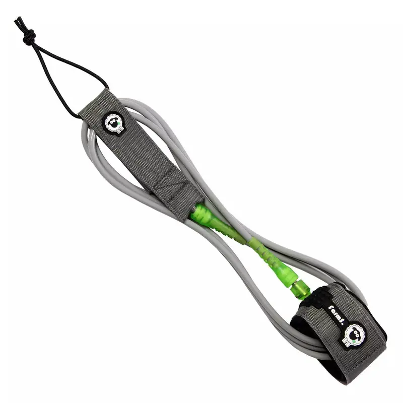 LEASH FARMS BIG WAVE 7,0MM-8FT CINZA/VERDE