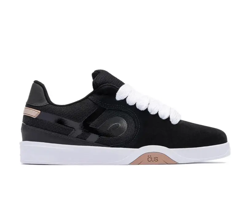 TENIS OUS IMIGRANTE SERIE X PRETO BRANCO CREME ESSENCIAL